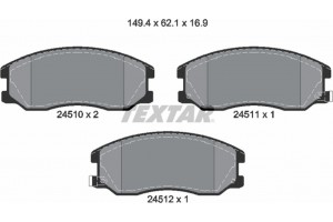 Textar Σετ τακάκια, Δισκόφρενα - 2451001