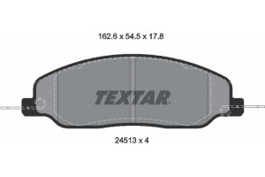 Textar Σετ τακάκια, Δισκόφρενα - 2451301