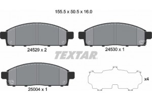 Textar Σετ τακάκια, Δισκόφρενα - 2452901