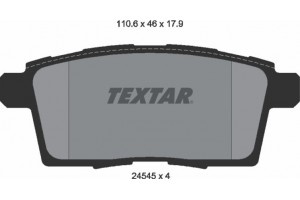 Textar Σετ τακάκια, Δισκόφρενα - 2454501