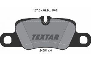 Textar Σετ τακάκια, Δισκόφρενα - 2455402