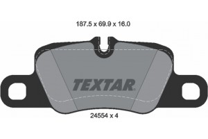 Textar Σετ τακάκια, Δισκόφρενα - 2455402