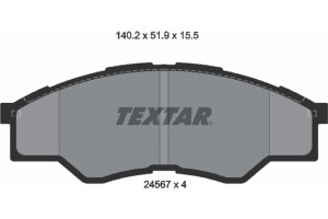 Textar Σετ τακάκια, Δισκόφρενα - 2456701