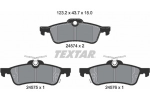 Textar Σετ τακάκια, Δισκόφρενα - 2457401