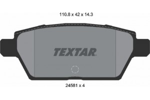 Textar Σετ τακάκια, Δισκόφρενα - 2458102