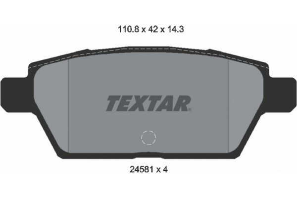 Textar Σετ τακάκια, Δισκόφρενα - 2458102 Textar Σετ τακάκια, Δισκόφρενα - 2458102