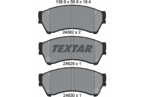 Textar Σετ τακάκια, Δισκόφρενα - 2458202