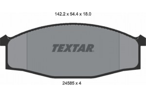 Textar Σετ τακάκια, Δισκόφρενα - 2458501