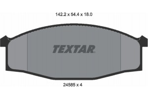 Textar Σετ τακάκια, Δισκόφρενα - 2458501