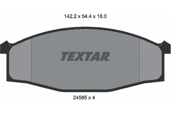 Textar Σετ τακάκια, Δισκόφρενα - 2458501 Textar Σετ τακάκια, Δισκόφρενα - 2458501