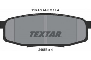 Textar Σετ τακάκια, Δισκόφρενα - 2465301