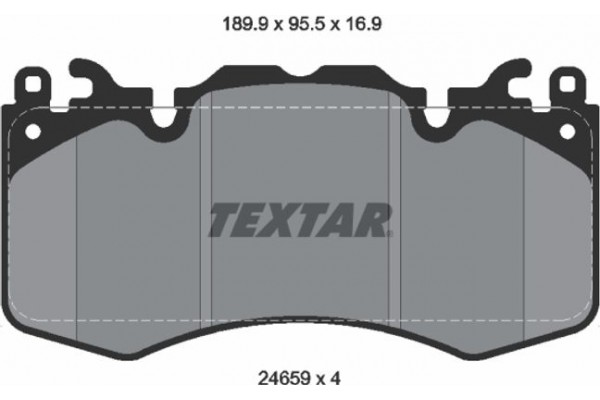 Textar Σετ τακάκια, Δισκόφρενα - 2465901