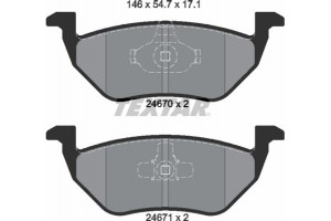Textar Σετ τακάκια, Δισκόφρενα - 2467001