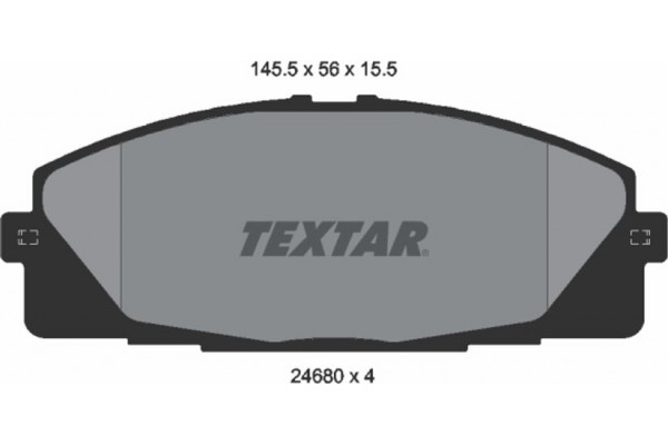 Textar Σετ τακάκια, Δισκόφρενα - 2468001