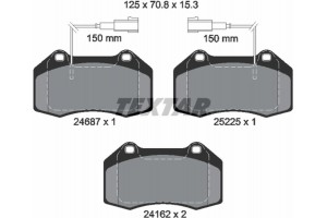 Textar Σετ τακάκια, Δισκόφρενα - 2468701