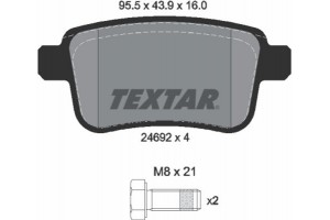 Textar Σετ τακάκια, Δισκόφρενα - 2469204