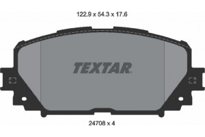 Textar Σετ τακάκια, Δισκόφρενα - 2470801