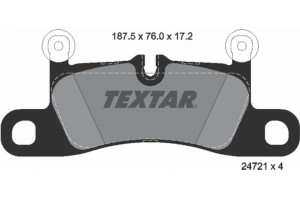 Textar Σετ τακάκια, Δισκόφρενα - 2472101