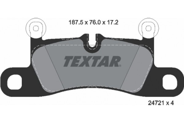 Textar Σετ τακάκια, Δισκόφρενα - 2472101