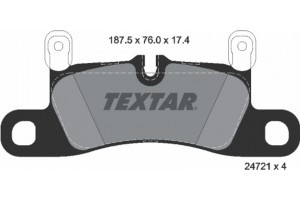 Textar Σετ τακάκια, Δισκόφρενα - 2472102