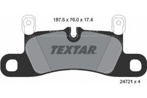 Textar Σετ τακάκια, Δισκόφρενα - 2472102