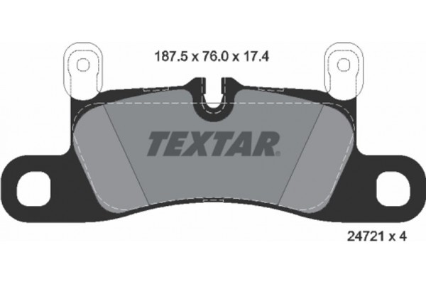 Textar Σετ τακάκια, Δισκόφρενα - 2472102