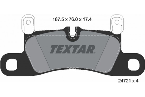 Textar Σετ τακάκια, Δισκόφρενα - 2472102 Textar Σετ τακάκια, Δισκόφρενα - 2472102