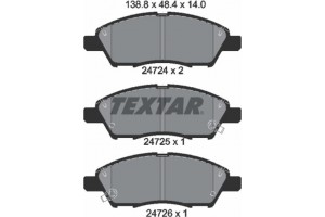Textar Σετ τακάκια, Δισκόφρενα - 2472401