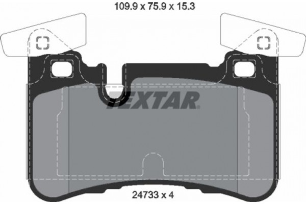 Textar Σετ τακάκια, Δισκόφρενα - 2473301