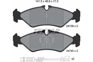 Textar Σετ τακάκια, Δισκόφρενα - 2473901