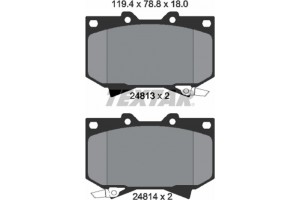 Textar Σετ τακάκια, Δισκόφρενα - 2481301