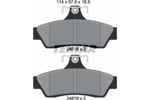 Textar Σετ τακάκια, Δισκόφρενα - 2481801