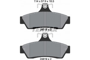 Textar Σετ τακάκια, Δισκόφρενα - 2481801