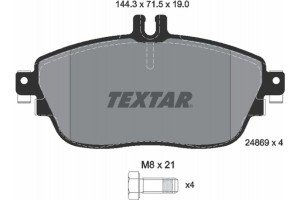 Textar Σετ τακάκια, Δισκόφρενα - 2486901