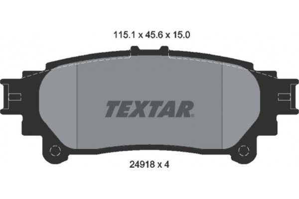 Textar Σετ τακάκια, Δισκόφρενα - 2491801