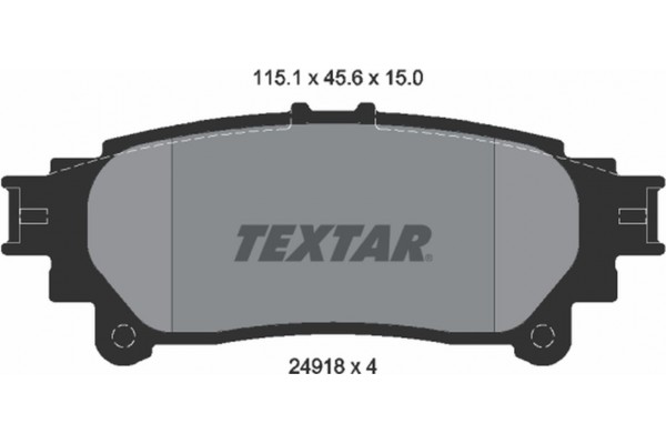 Textar Σετ τακάκια, Δισκόφρενα - 2491801 Textar Σετ τακάκια, Δισκόφρενα - 2491801