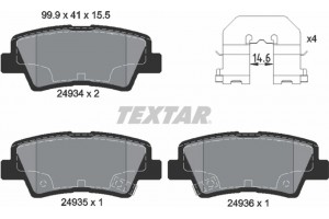 Textar Σετ τακάκια, Δισκόφρενα - 2493401