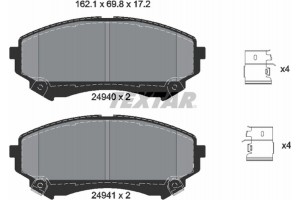 Textar Σετ τακάκια, Δισκόφρενα - 2494001