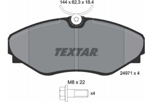 Textar Σετ τακάκια, Δισκόφρενα - 2497101