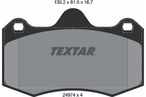 Textar Σετ τακάκια, Δισκόφρενα - 2497401