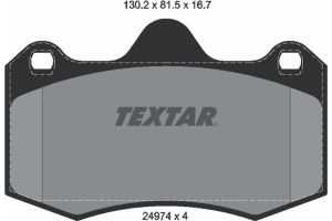 Textar Σετ τακάκια, Δισκόφρενα - 2497401