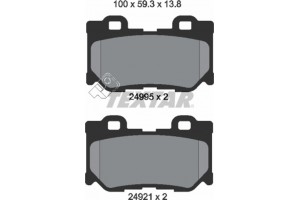 Textar Σετ τακάκια, Δισκόφρενα - 2499501