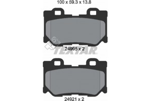 Textar Σετ τακάκια, Δισκόφρενα - 2499501