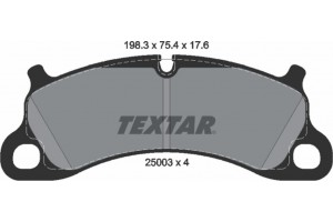 Textar Σετ τακάκια, Δισκόφρενα - 2500301