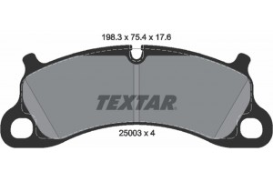 Textar Σετ τακάκια, Δισκόφρενα - 2500301