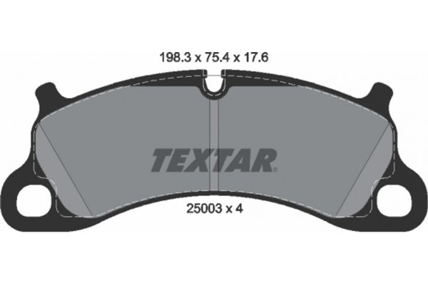 Textar Σετ τακάκια, Δισκόφρενα - 2500301