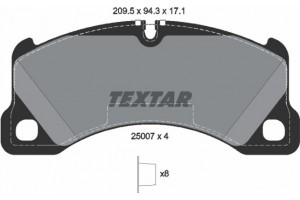 Textar Σετ τακάκια, Δισκόφρενα - 2500701