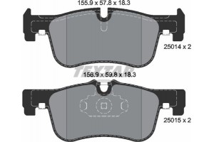 Textar Σετ τακάκια, Δισκόφρενα - 2501401