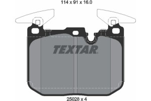 Textar Σετ τακάκια, Δισκόφρενα - 2502807