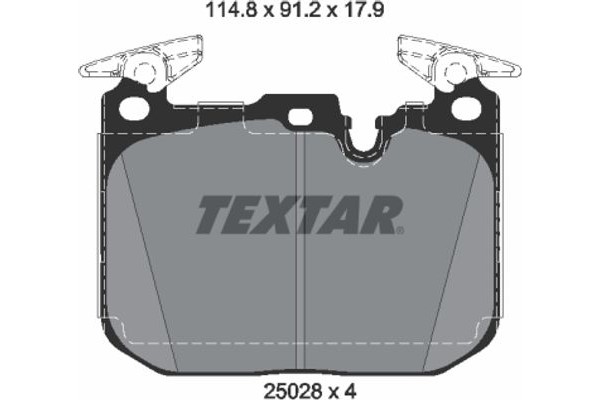 Textar Σετ τακάκια, Δισκόφρενα - 2502805